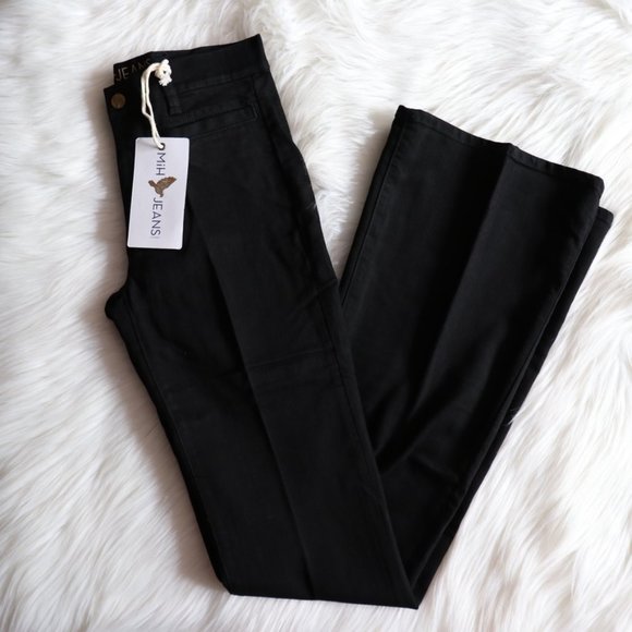 Anthropologie M.i.H Black Kick Flare Jeans Size 27 - Picture 5 of 9